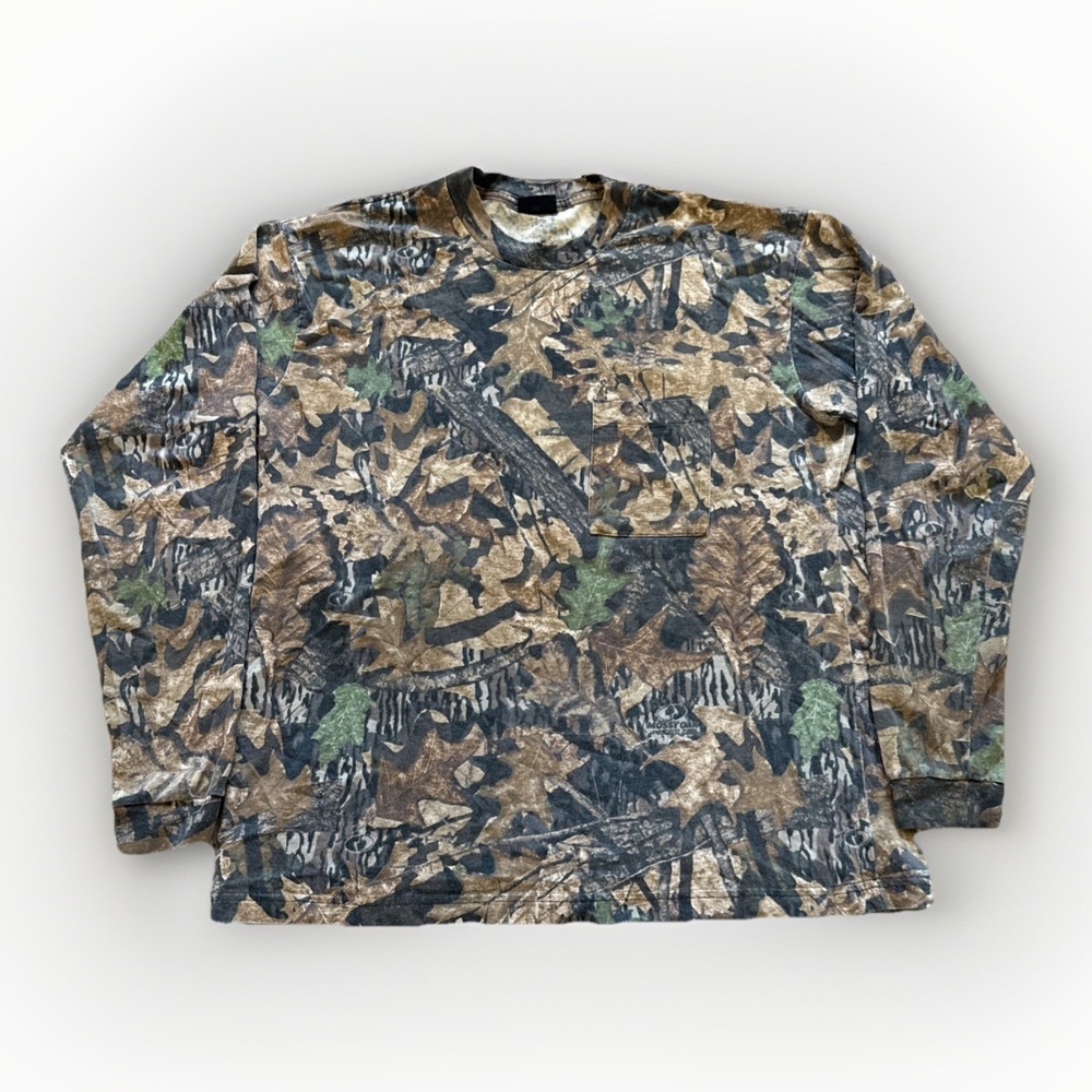 Mossy Oak Shirt Mens L‎ Forest Floor Camo Liberty Bottomland Y2k Vintage